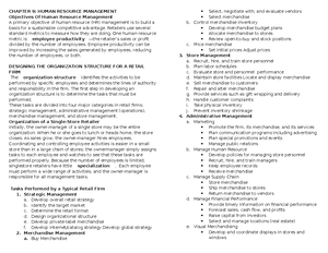 Chapter 16 - 17 Retail Management - CHAPTER 16 - Managing the Store ...