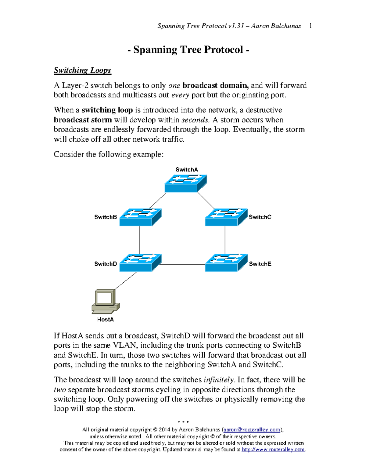 Spanning Tree Protocol (STP) Overview and Convergence Process - Studocu