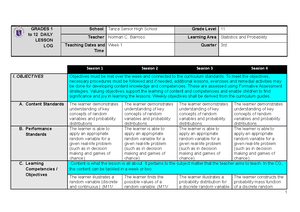 DLL WEEK4 LC41-44 - Lesson Log for Grade 1o Mathematics Quarter 3. It ...