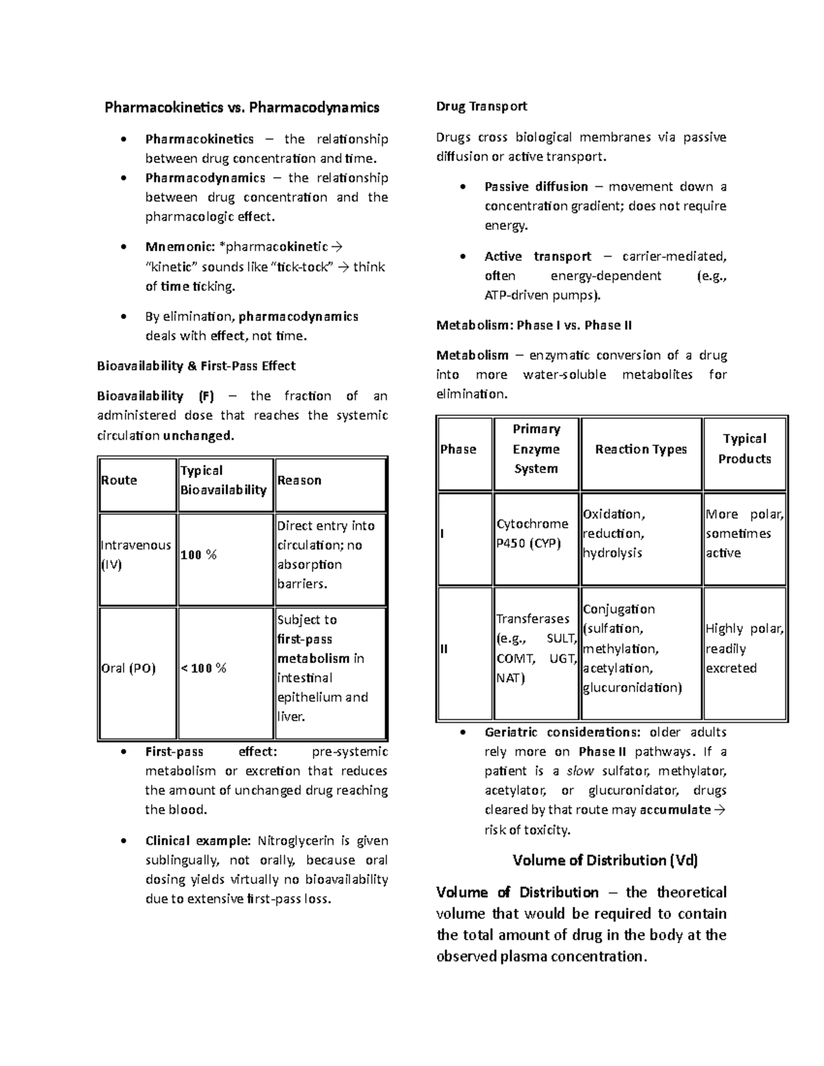 pharmacokinetics-vs-pharmacodynamics-key-concepts-and-mnemonics-studocu
