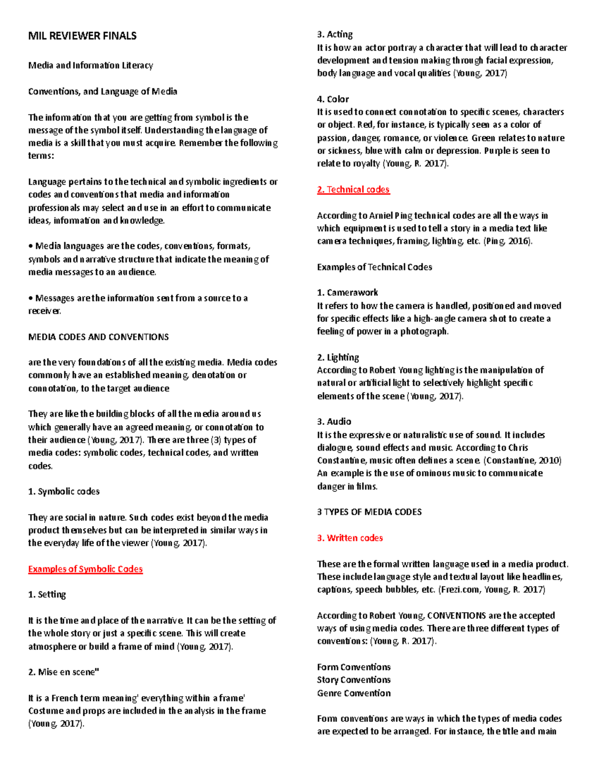MIL- Final Reviewer on Media and Information Literacy Principles - Studocu