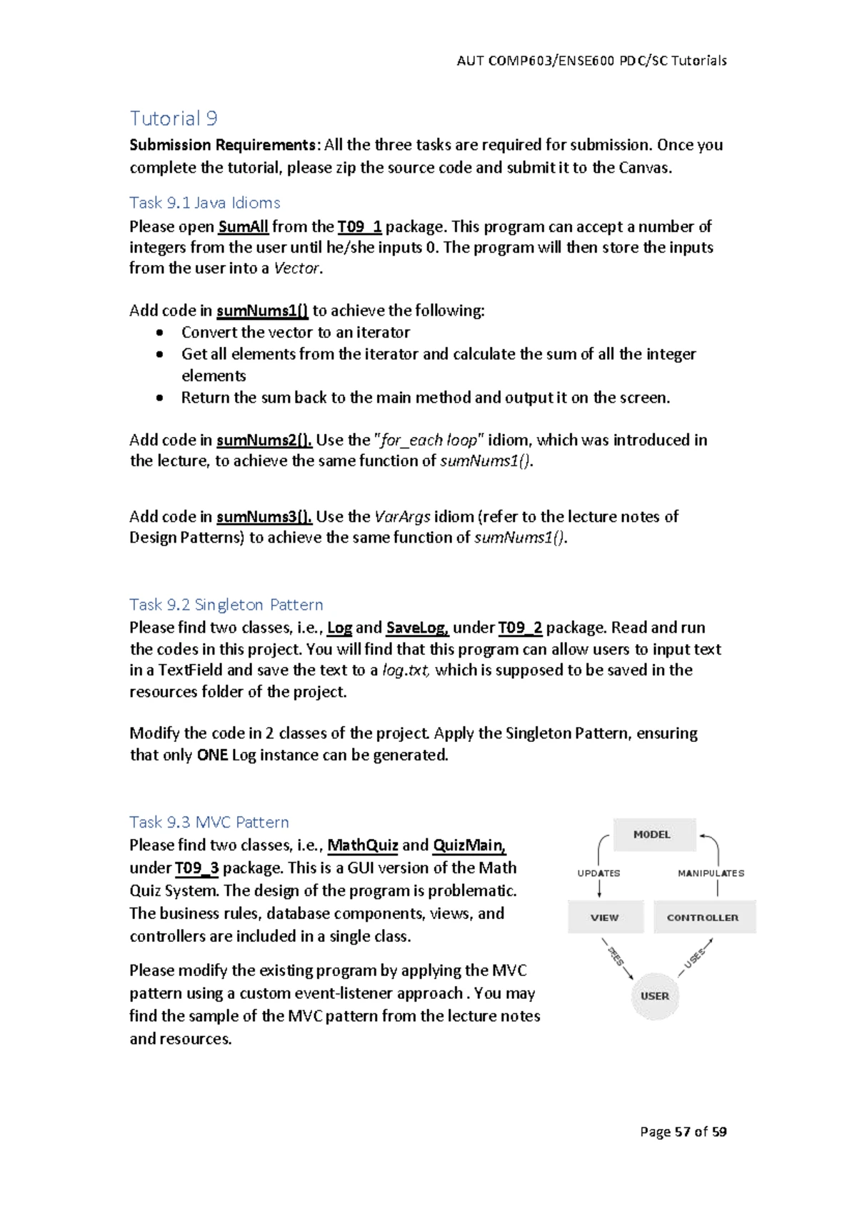 AUT Tutorials: Tutorial 8 - Java DB and JDBC Programming Guide - Studocu
