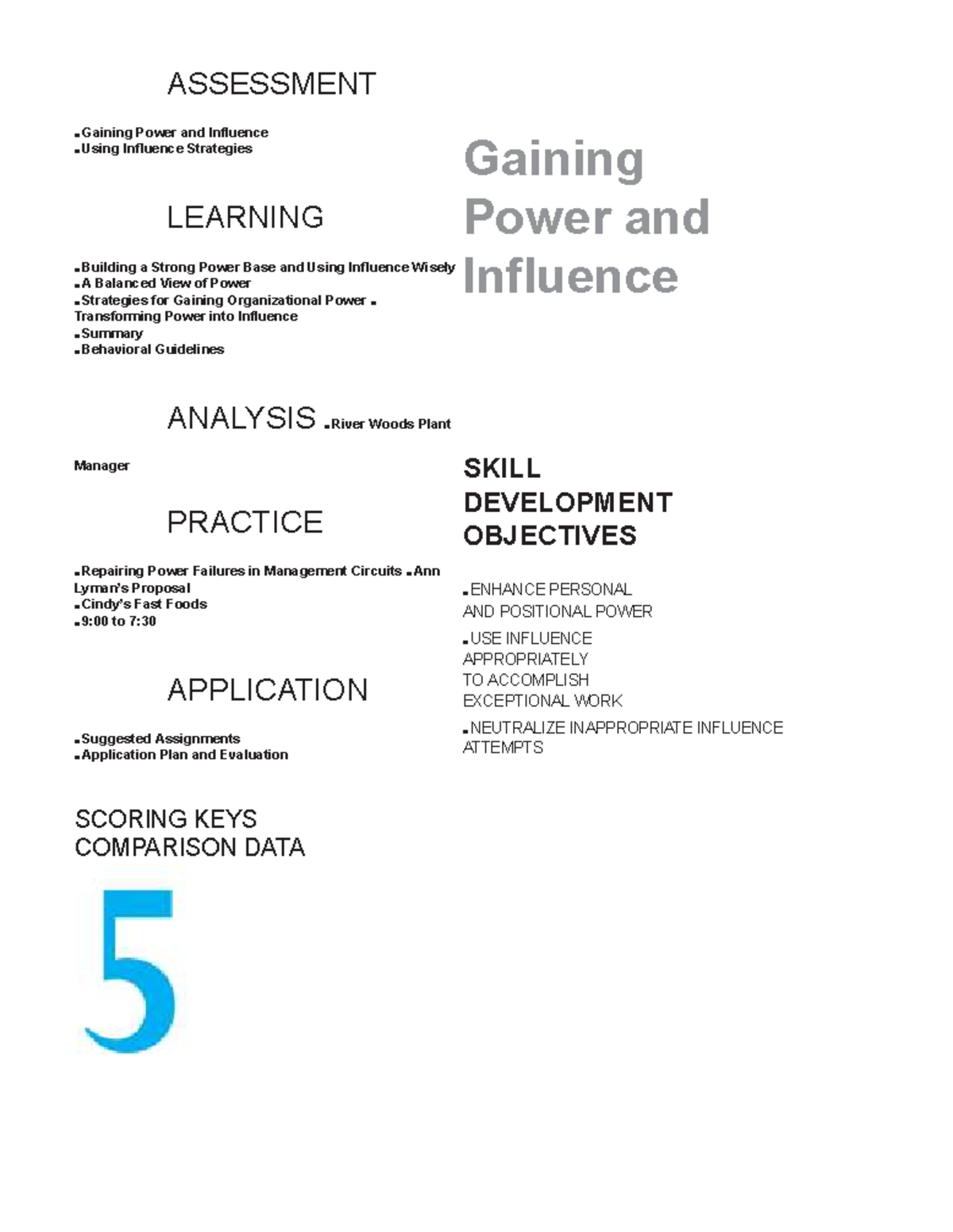 Chapter 5: Gaining Power and Influence - Strategies and Applications ...