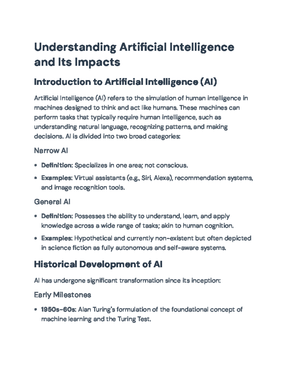 Artificial Intelligence: Understanding Its Concepts and Impacts (AI 101 ...