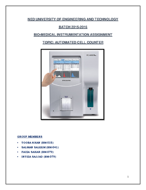 Cell counting Neubauer chamber - Technical Note - Neubauer Chamber Cell ...