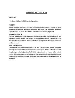 F23 DLD LAB06 - DLD LAB - Lab 06 Topic Understanding of Universal gates ...