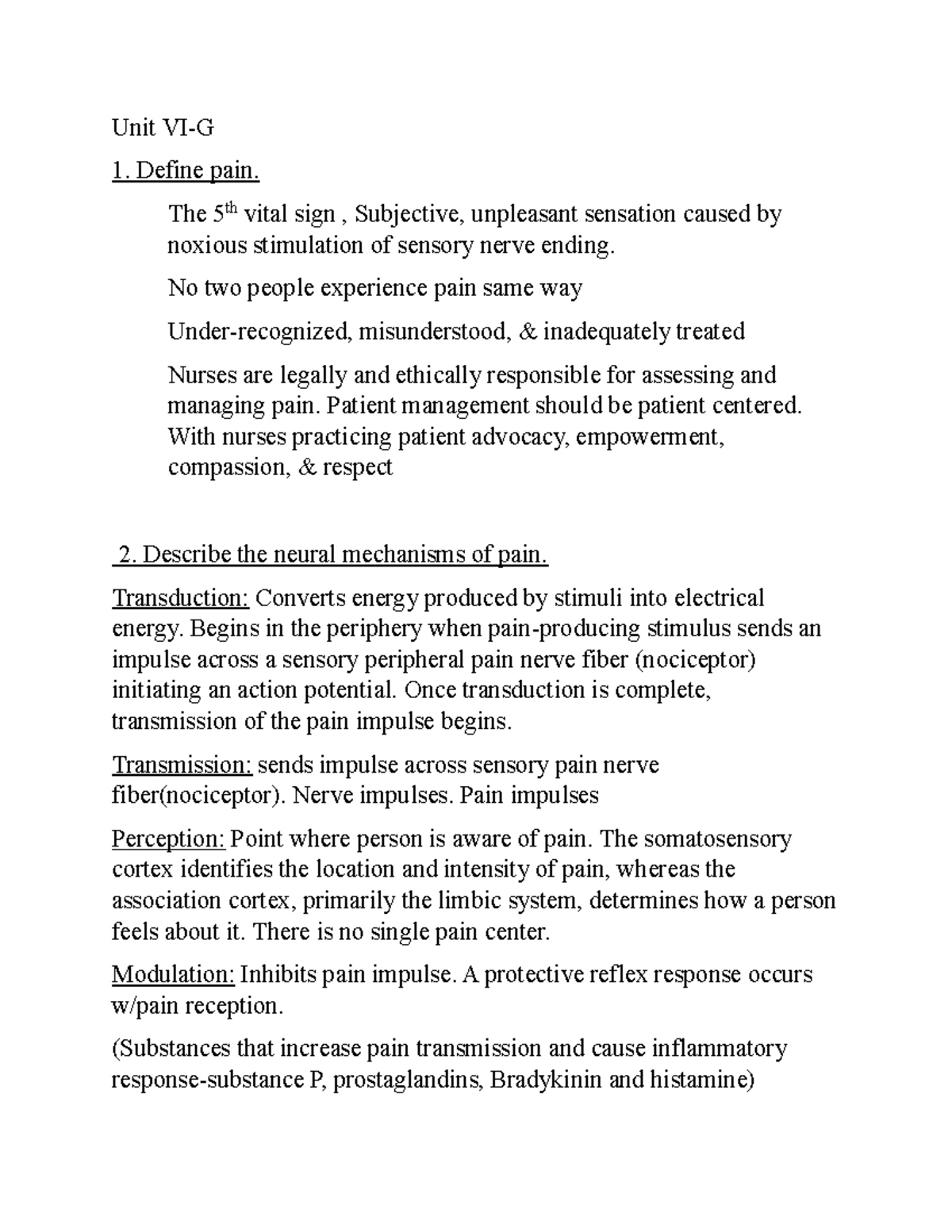 Pain Management: Understanding the 5th Vital Sign and Nursing ...
