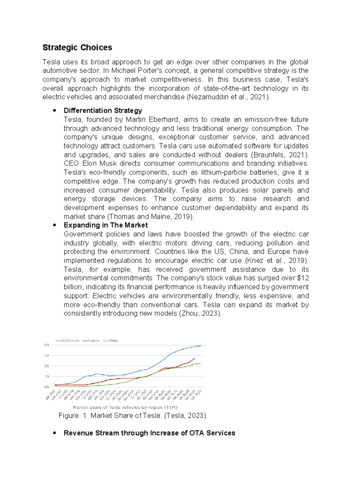 Tesla Strategic Choices: Differentiation & Market Expansion Analysis ...