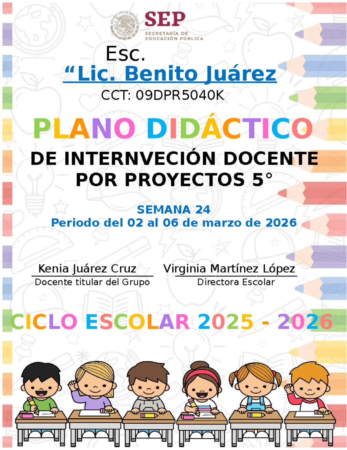 5°🦋♾️S24 Planeación de Proyectos Educativos 2025-2026 - Studocu