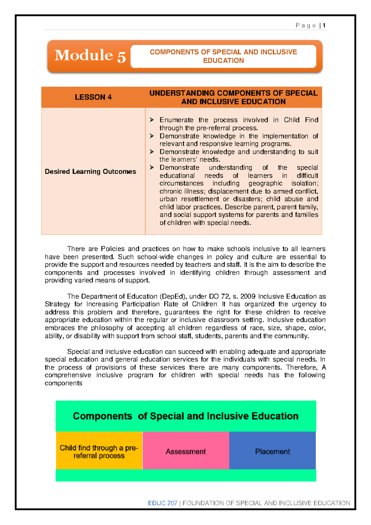 EDUC-207-Chapter-5- Enhanced - There are Policies and practices on how ...