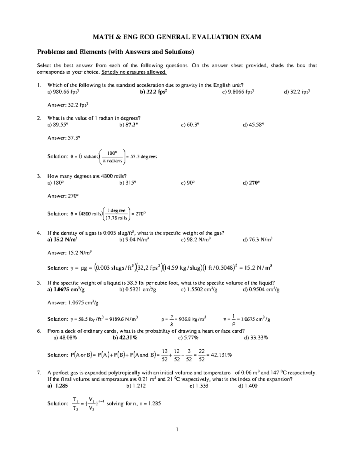 MATH 1-1 - MOCK GENERAL EVALUATION EXAM Problems & Solutions - Studocu