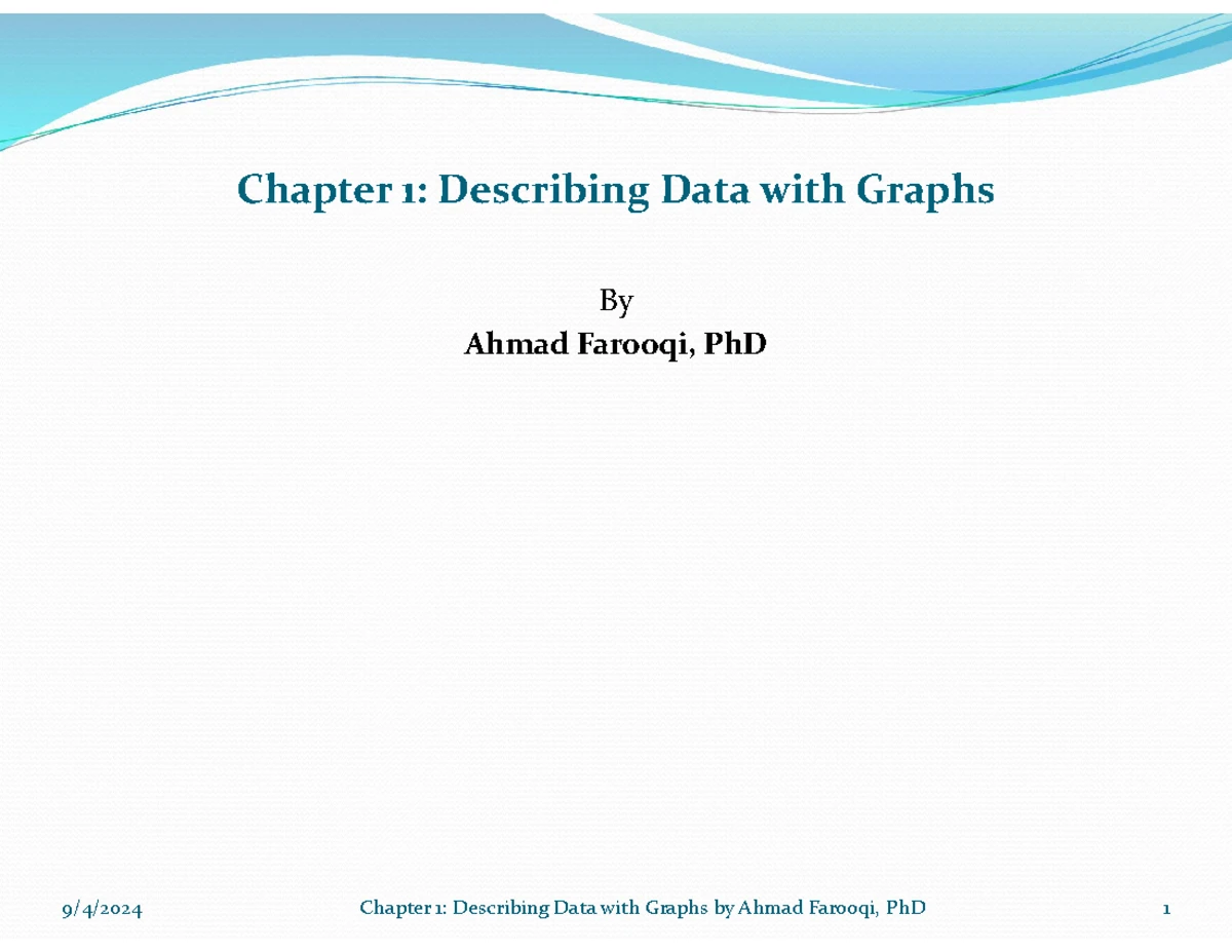 Chapter 2: Describing Data with Numerical Measures (STAT 101) - Studocu