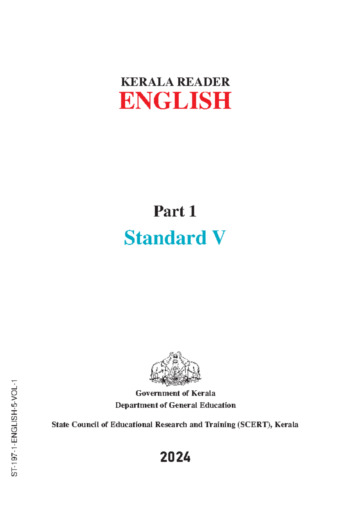 English - Kerala SCERT Text Book - ENGLISH Standard V Part 1 Government ...