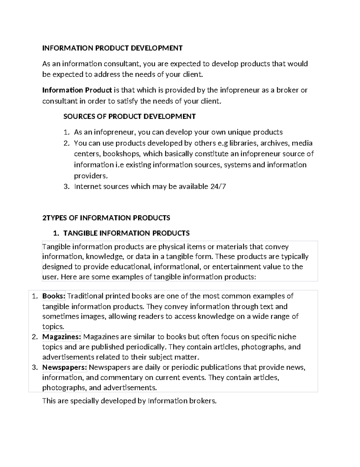 Infopreneurship 3: Comprehensive Notes on Information Product ...