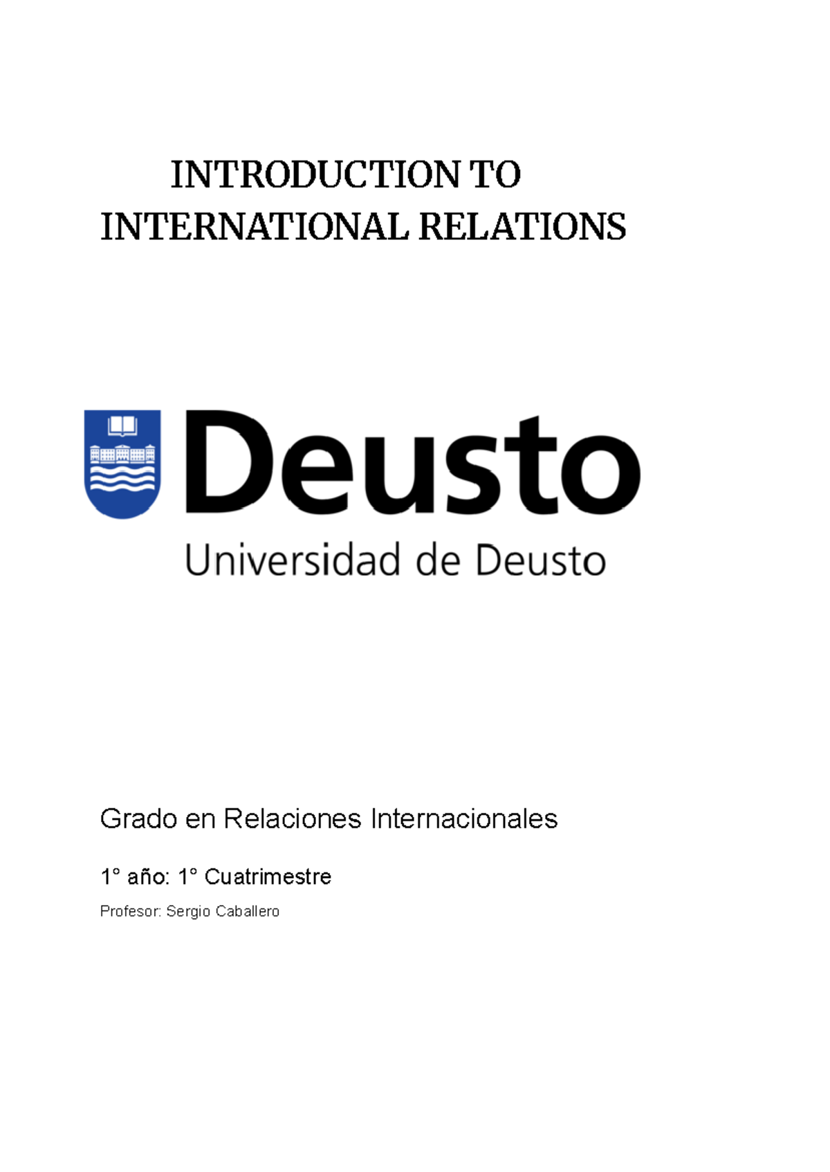 Introduction to International Relations: Key Theories and Concepts ...
