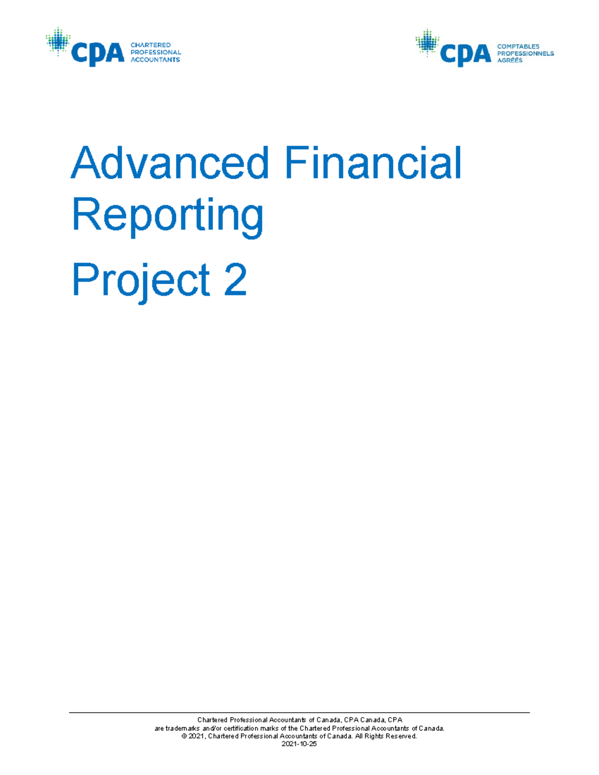 Prep AFR ASN06 W00 - project solution - Chartered Professional ...