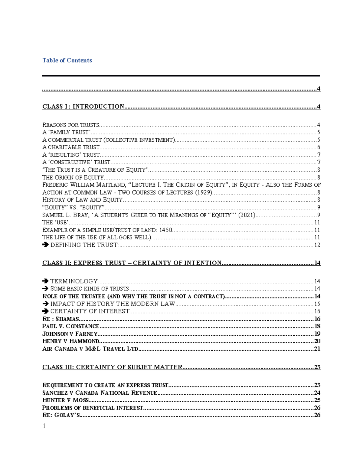 Trusts Law Overview: Key Concepts and Case Studies (LAW 2025) - Studocu