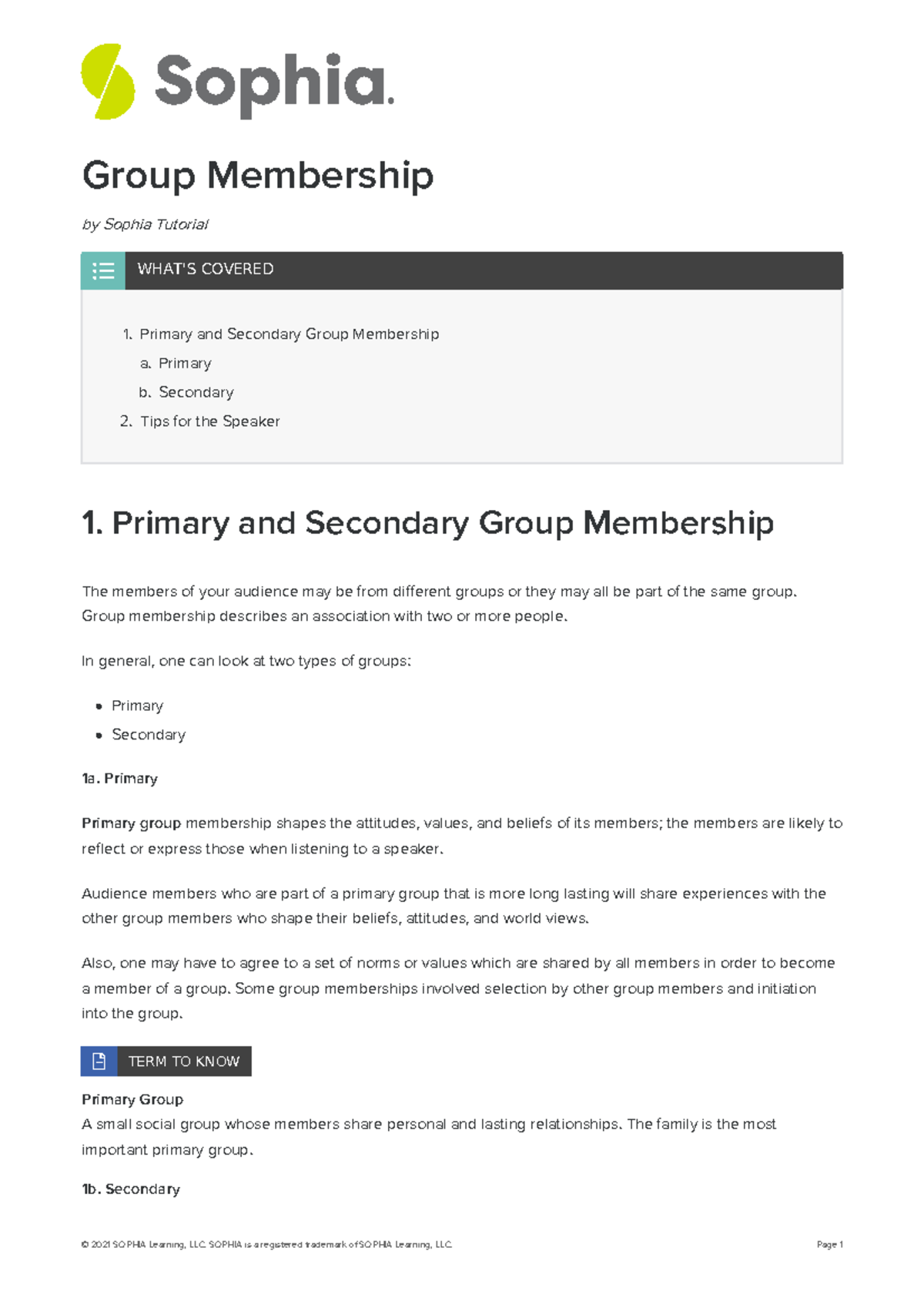 Group-membership - Group Membership by Sophia Tutorial Primary and ...
