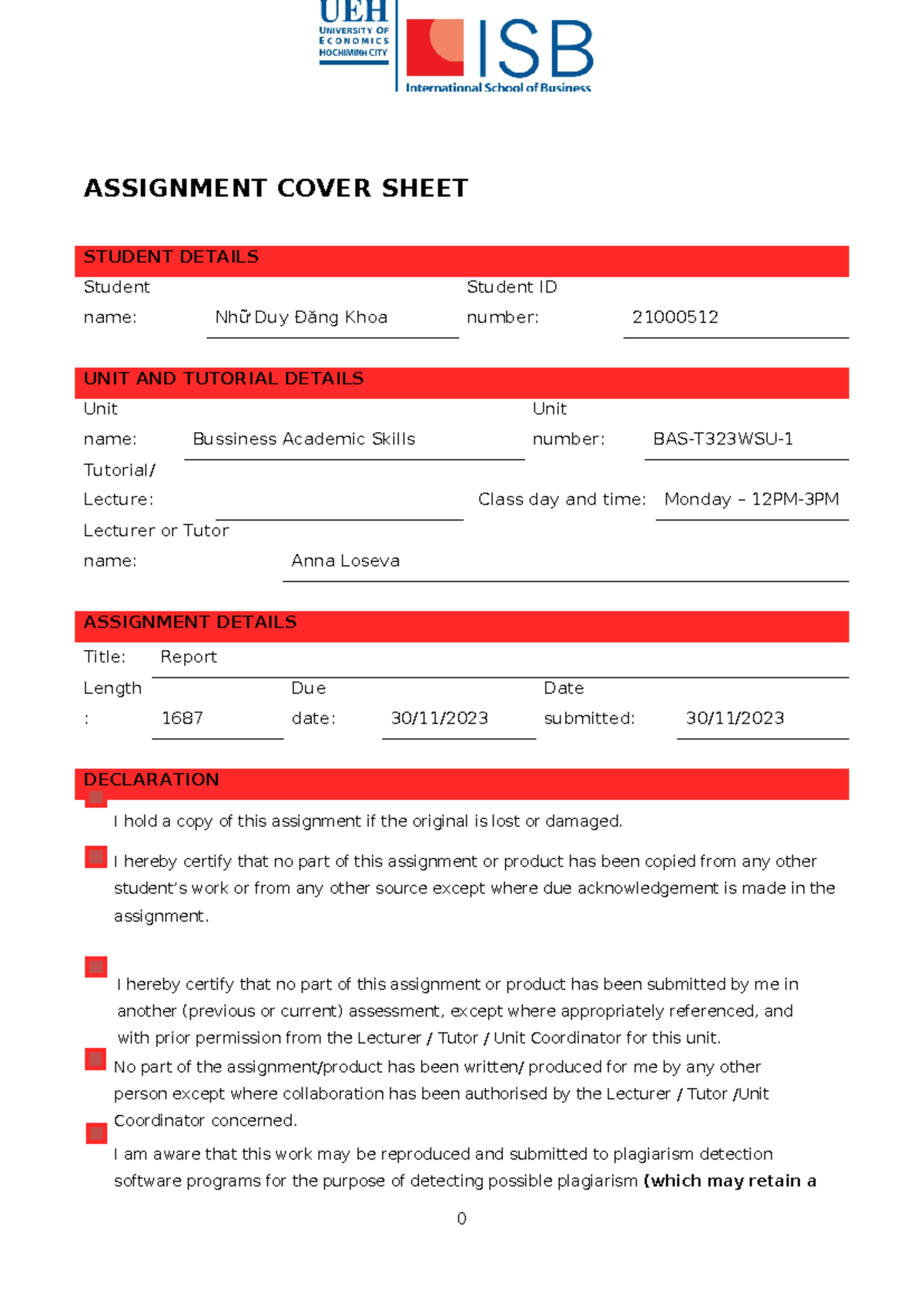 Individual Report BAS-T323WSB-1 Nhữ Duy Đăng Khoa 21000512 - ASSIGNMENT ...