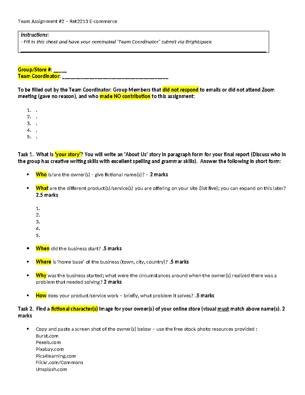 22Summer Assignment 2 Due Week 5 - Team Assignment #2 – Ret2213 E ...
