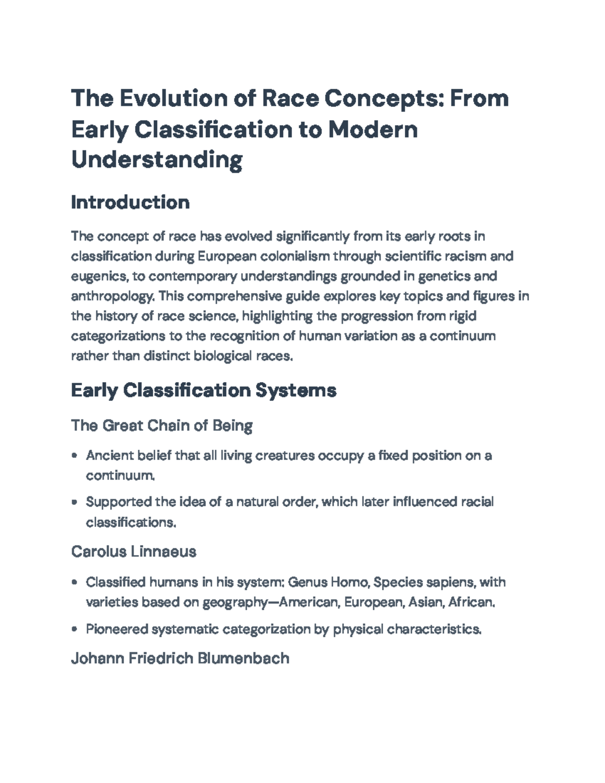 The Evolution of Race Concepts: Historical Perspectives & Modern ...