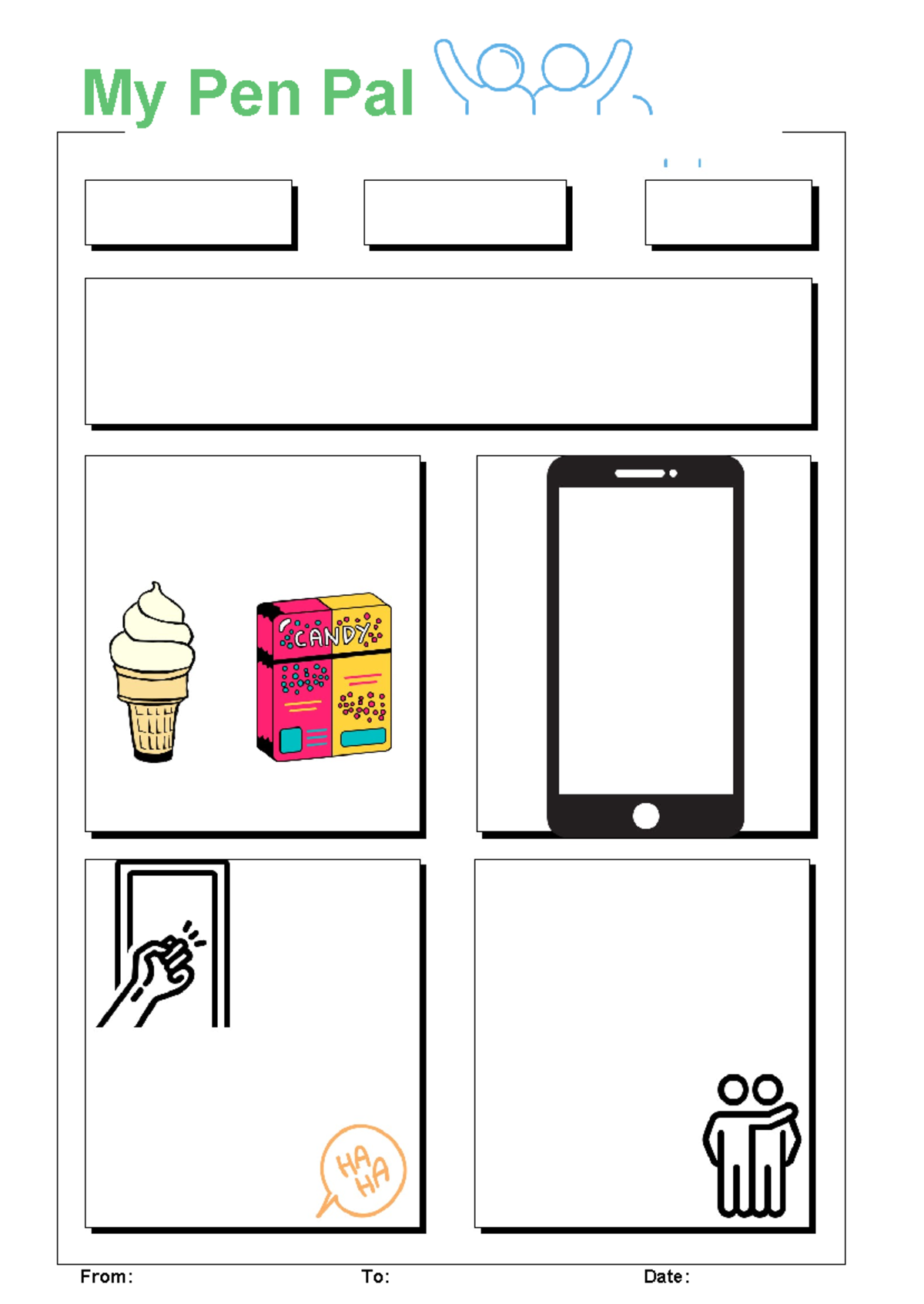Pen-Pals-Worksheet - epn pa;s - ENG 101 - My Pen Pal From: To: Date ...