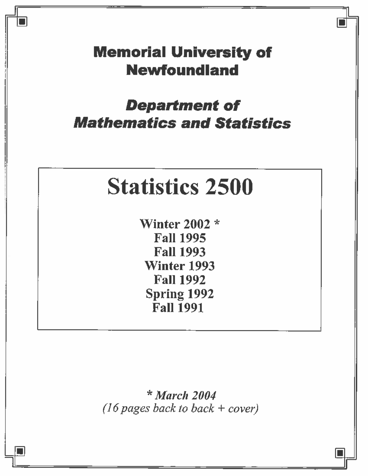 S2500 - Stats 2500 Final Exam Practice Questions & Solutions - Studocu