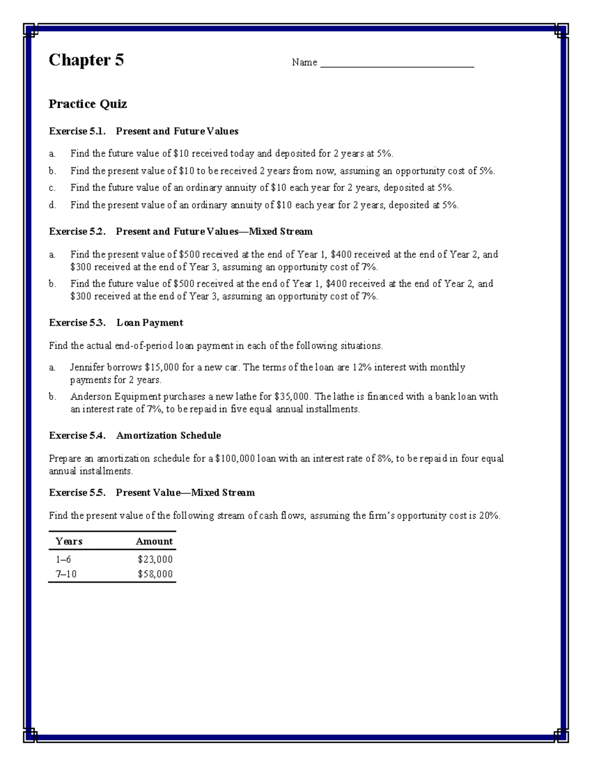 Chapter 6: Interest Rates & Bond Valuation - Practice Quiz Solutions -  Studocu