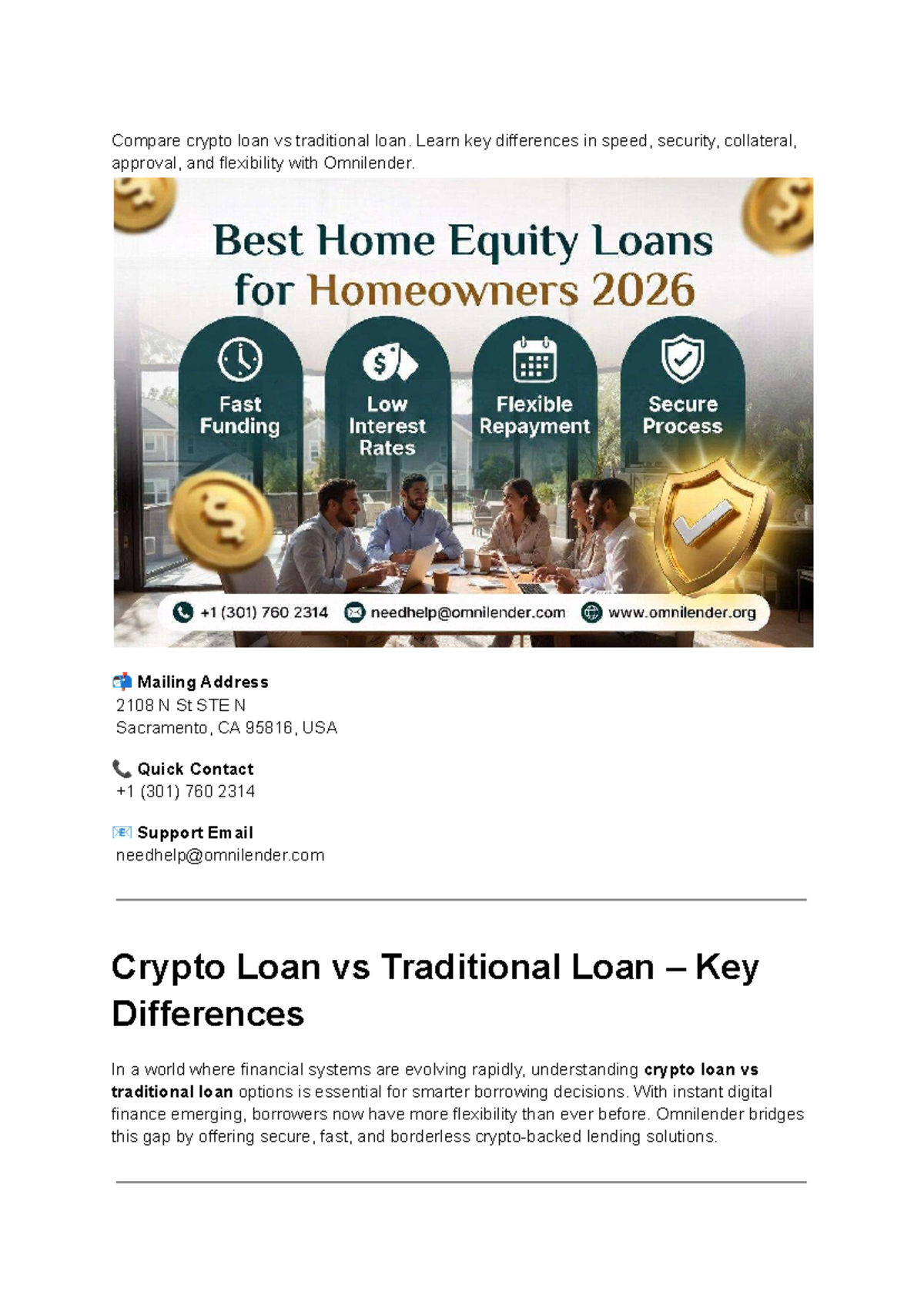 Crypto Loan vs Traditional Loan: Key Differences Explained - Studocu