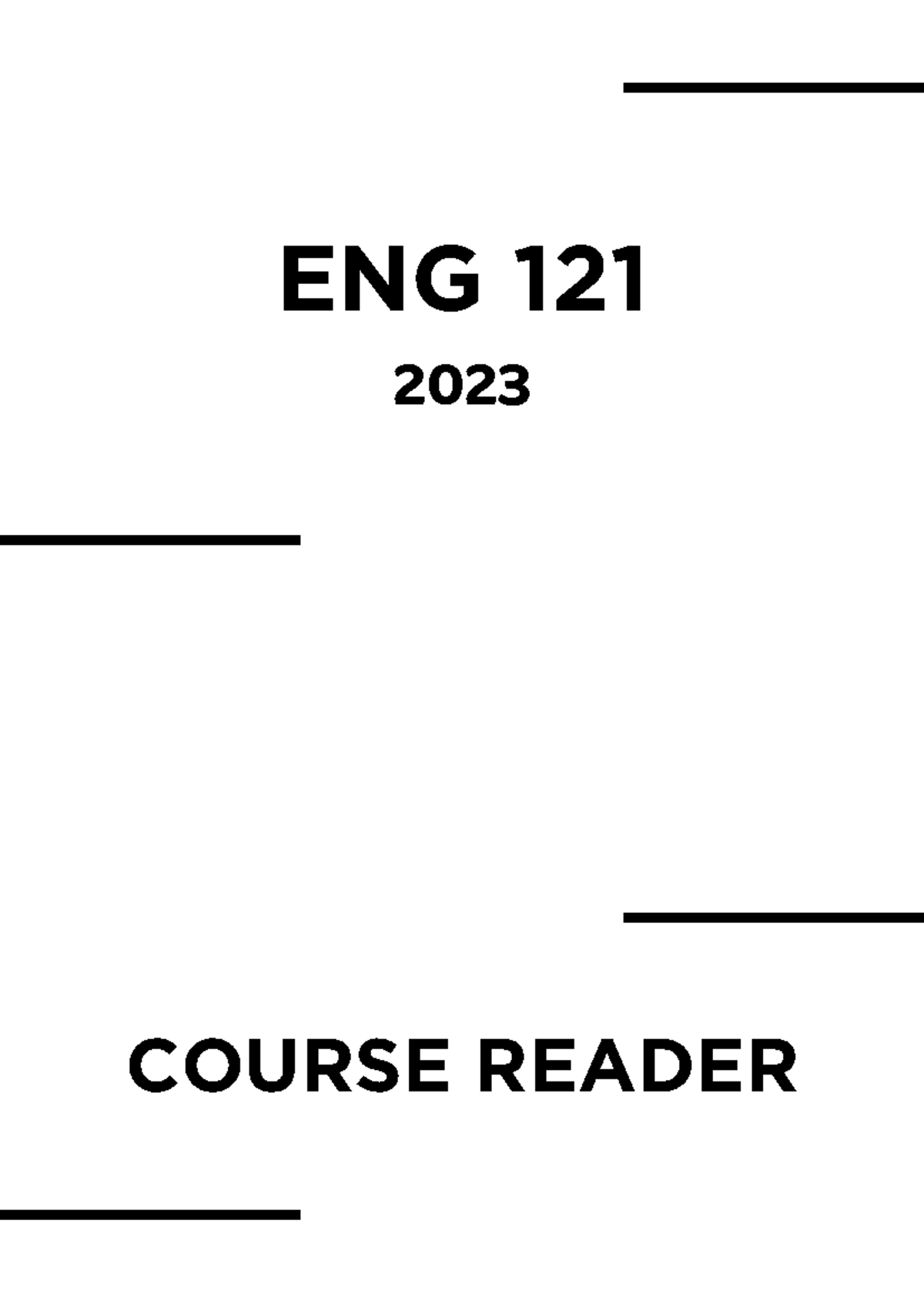 ENG 121 Poetry Reader: Exploring English Literature Through the Ages ...