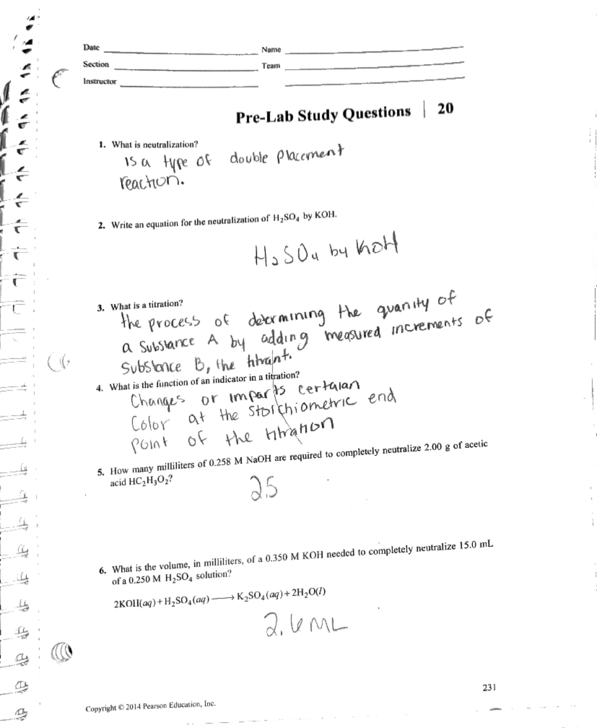 Pre lab 20 - Labs - BIO-130 - Studocu