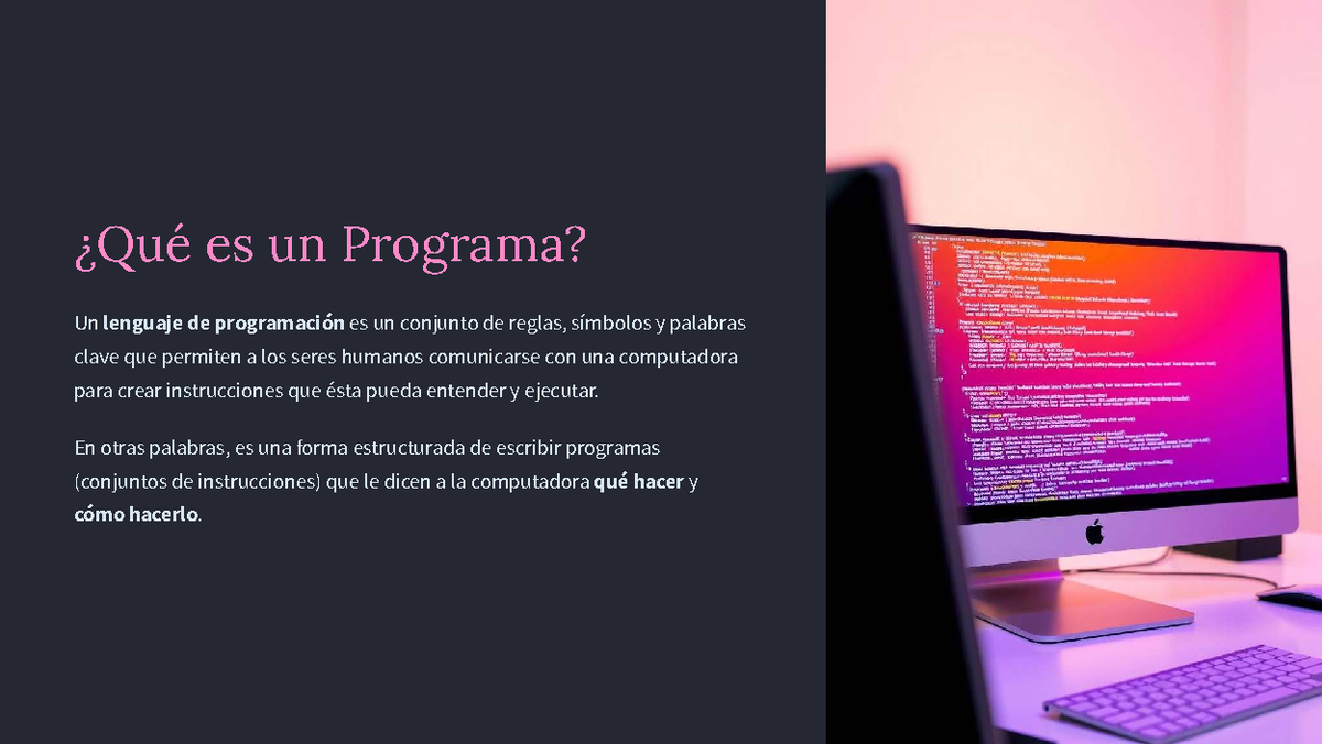 Qué es un Programa? Conceptos y Paradigmas en Programación - Studocu