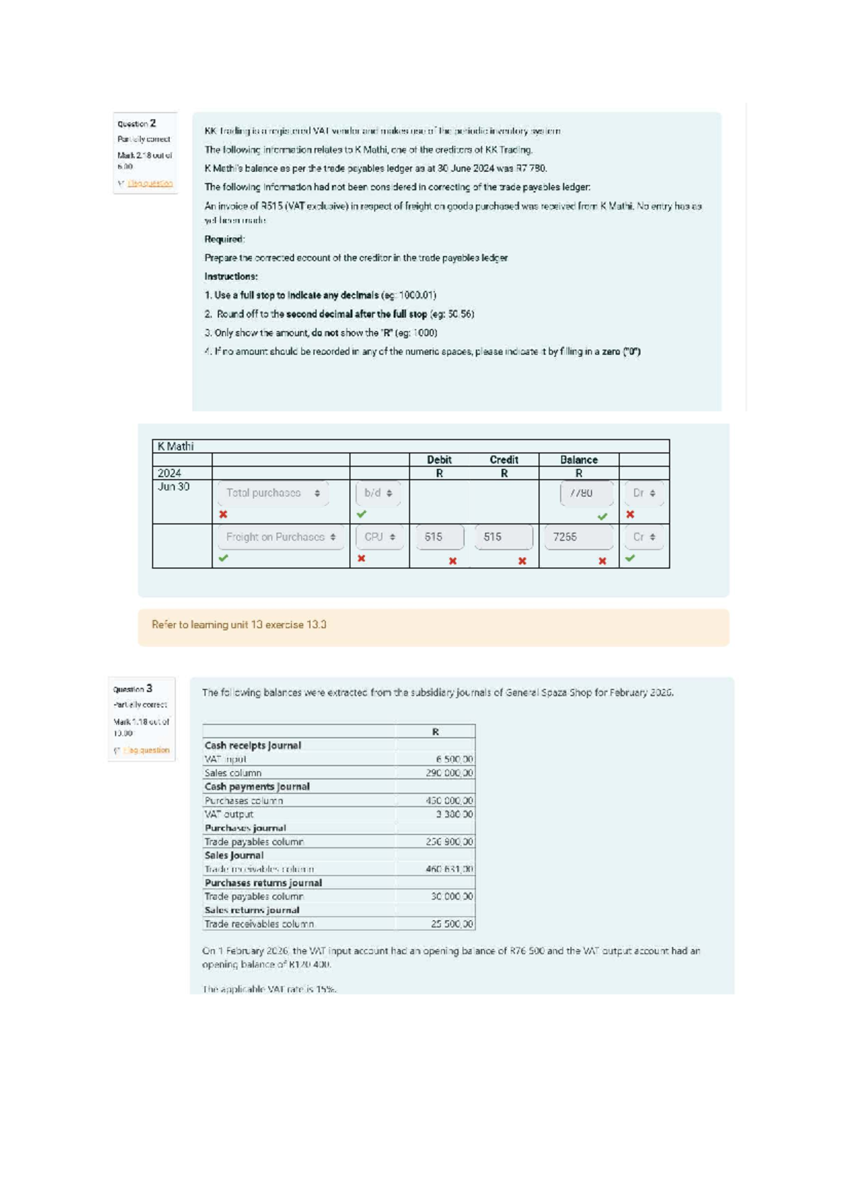 Assessment 3 Review - FAC1502: VAT and Inventory Accounting - Studocu