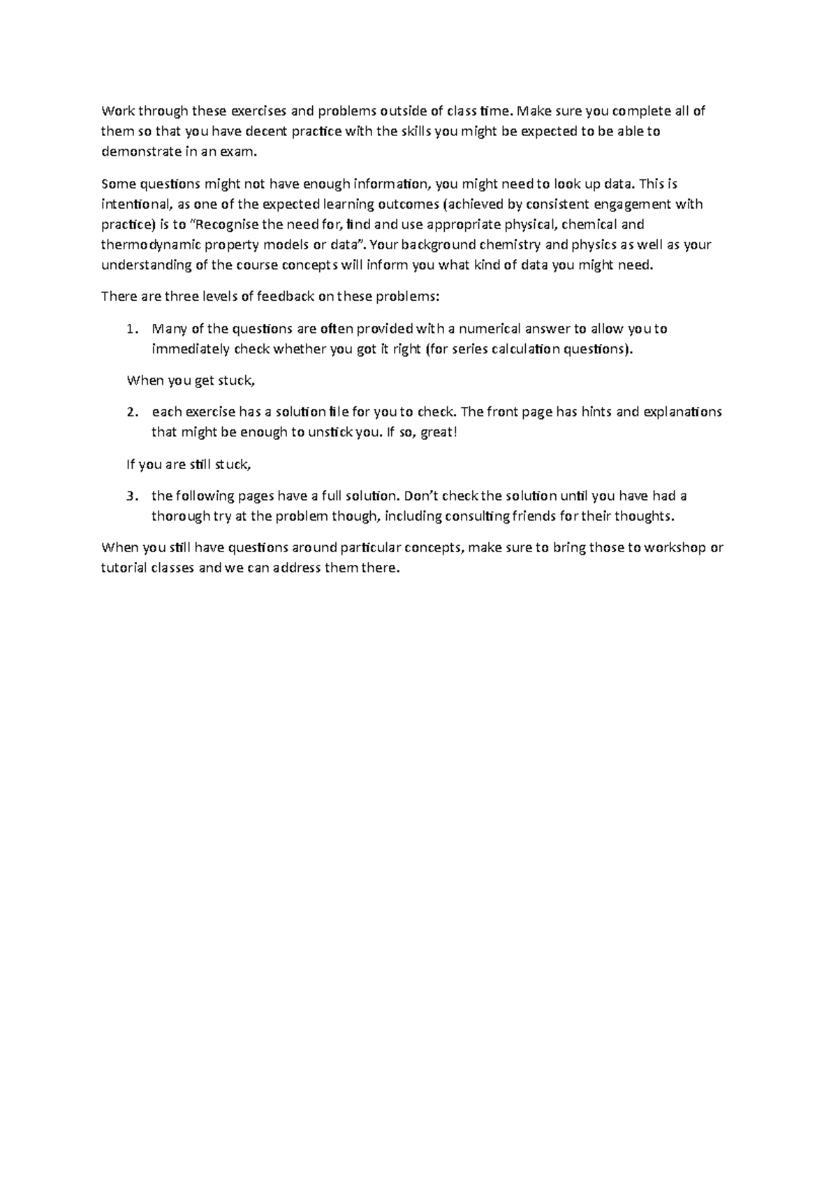 1 problem set 1 - Week 1 questions - Work through these exercises and ...