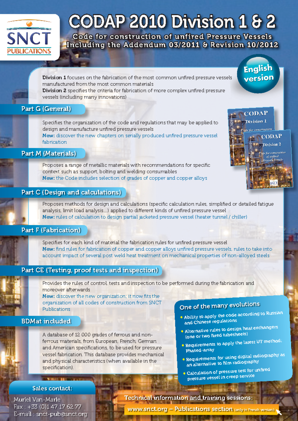 CODAP 2010 Division 1 & 2: Code for Unfired Pressure Vessels - Studocu