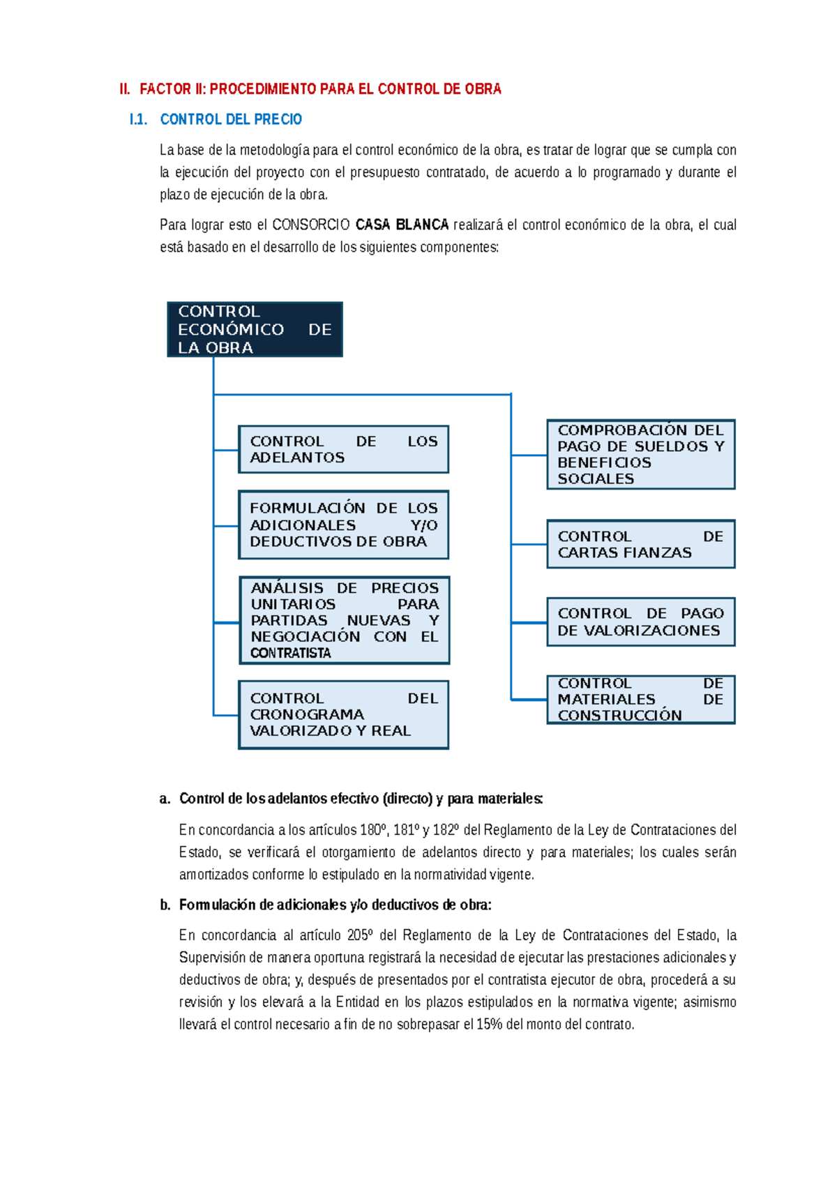II. Procedimiento para el Control de Obra: Metodología y Calidad - Studocu