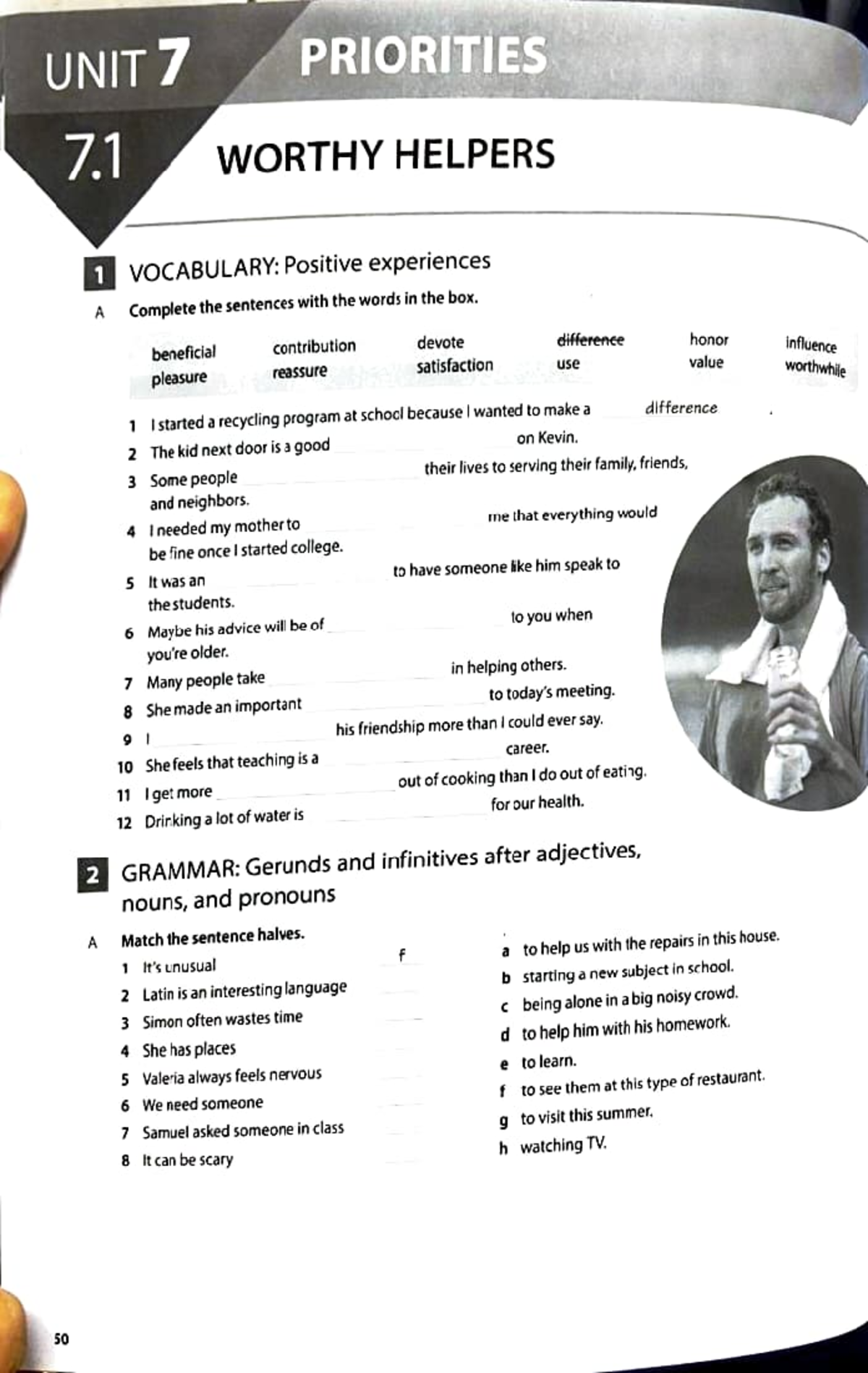 Inglés - Workbook Unit 7: Vocabulary and Grammar Review - Studocu