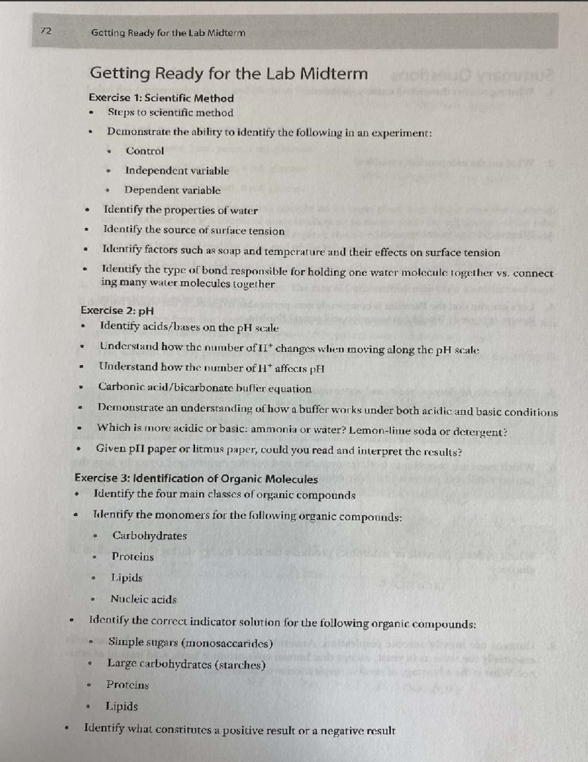 Lab Midterm Review Notes for Course Code: [Insert Course Code Here ...