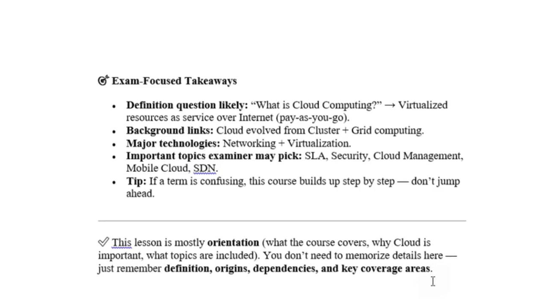 CS435 Cloud Computing Notes: Key Concepts and Definitions - Studocu