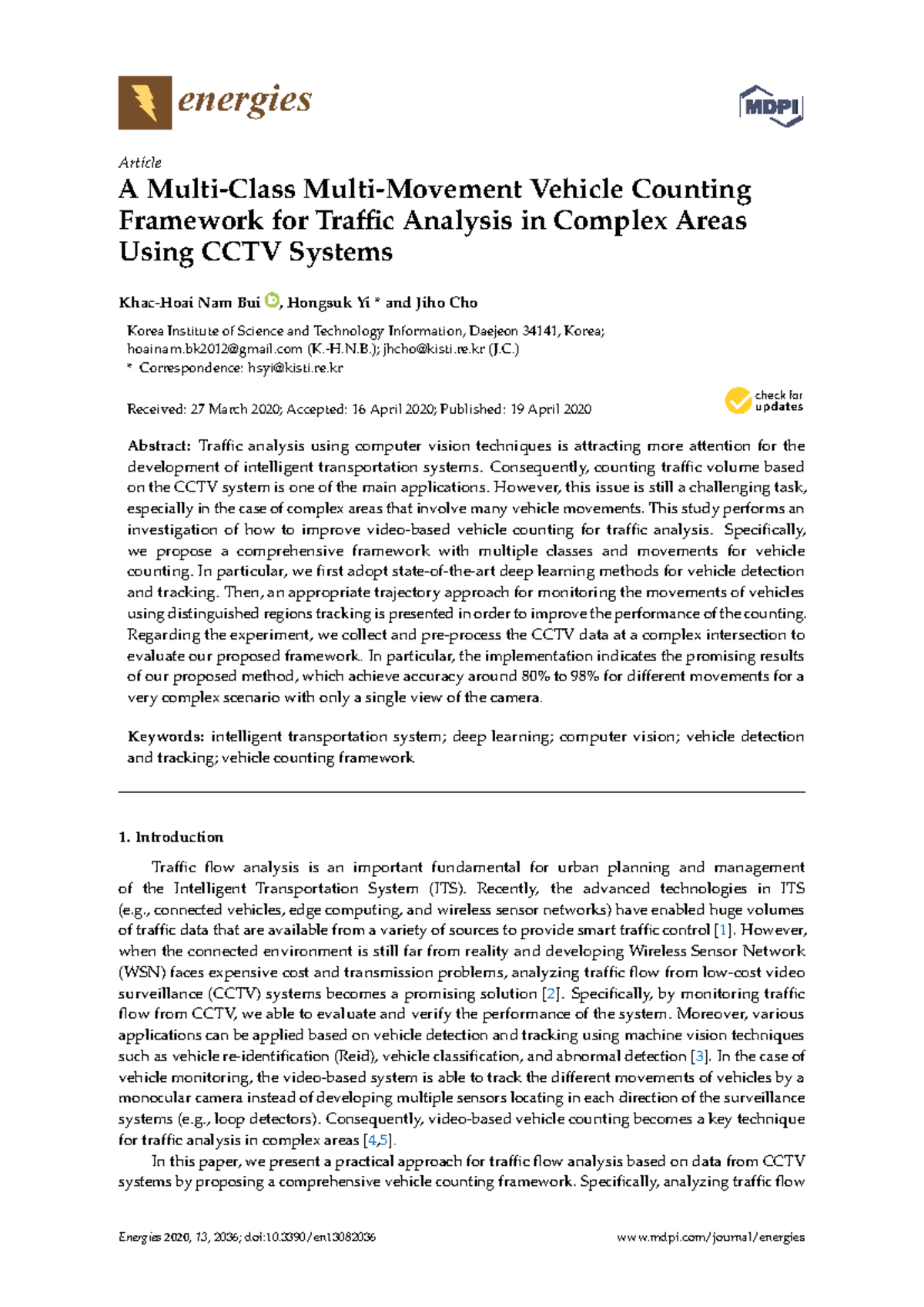 Lecture Notes: A Multi-Class Multi-Movement Vehicle Counting Framework ...
