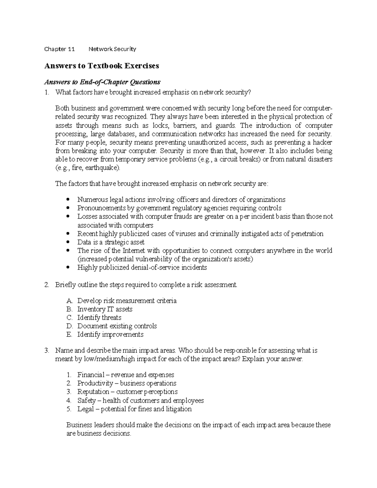 Disaster Recovery and Network Security Management Strategies - Chapter ...