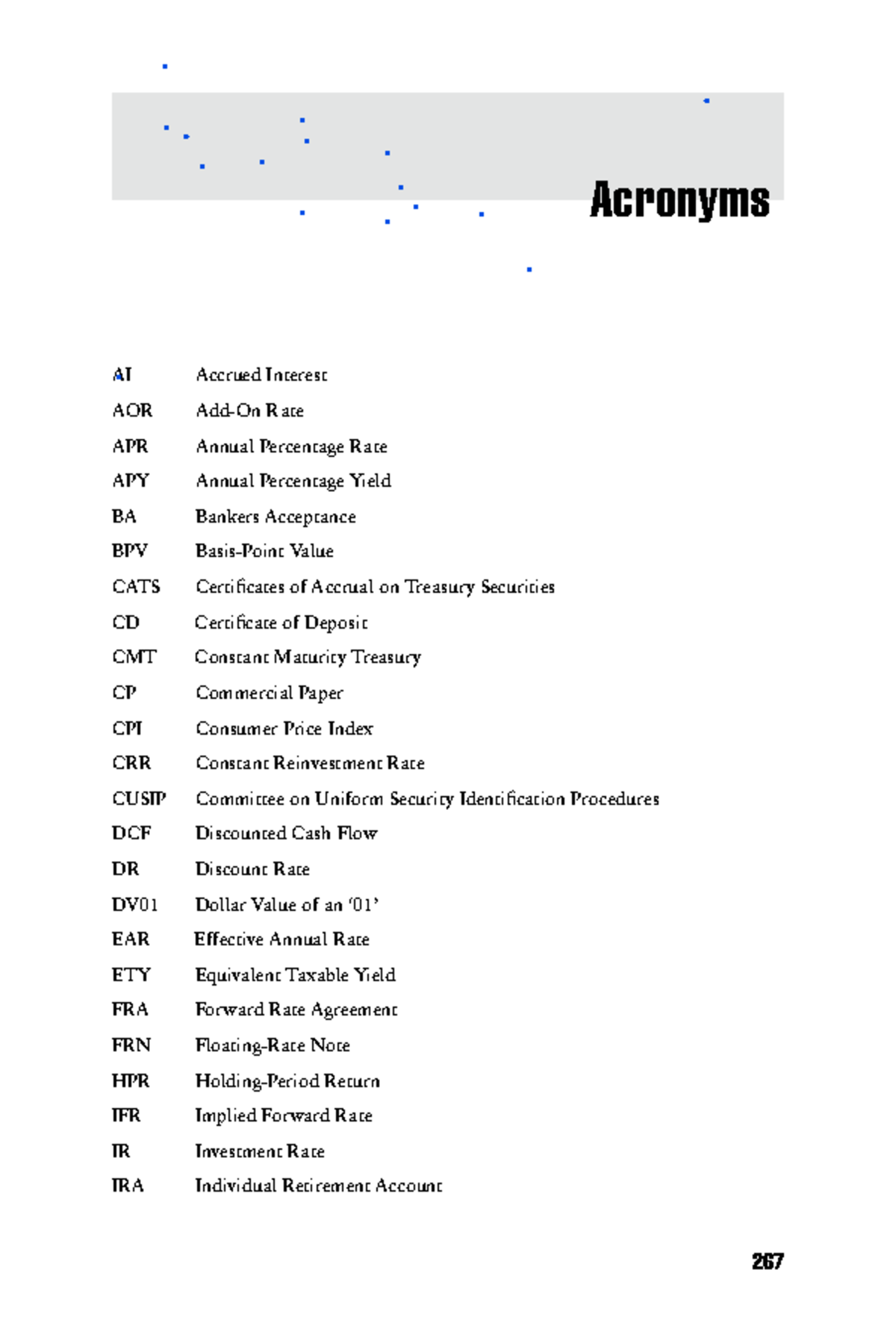 Bond Math 13 - Acronyms and Key Terms Overview - Studocu