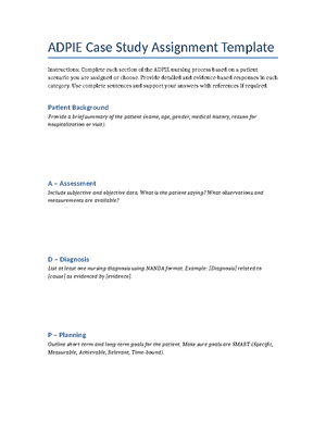 ADPIE in Nursing: Understanding the Care Process Steps - Studocu
