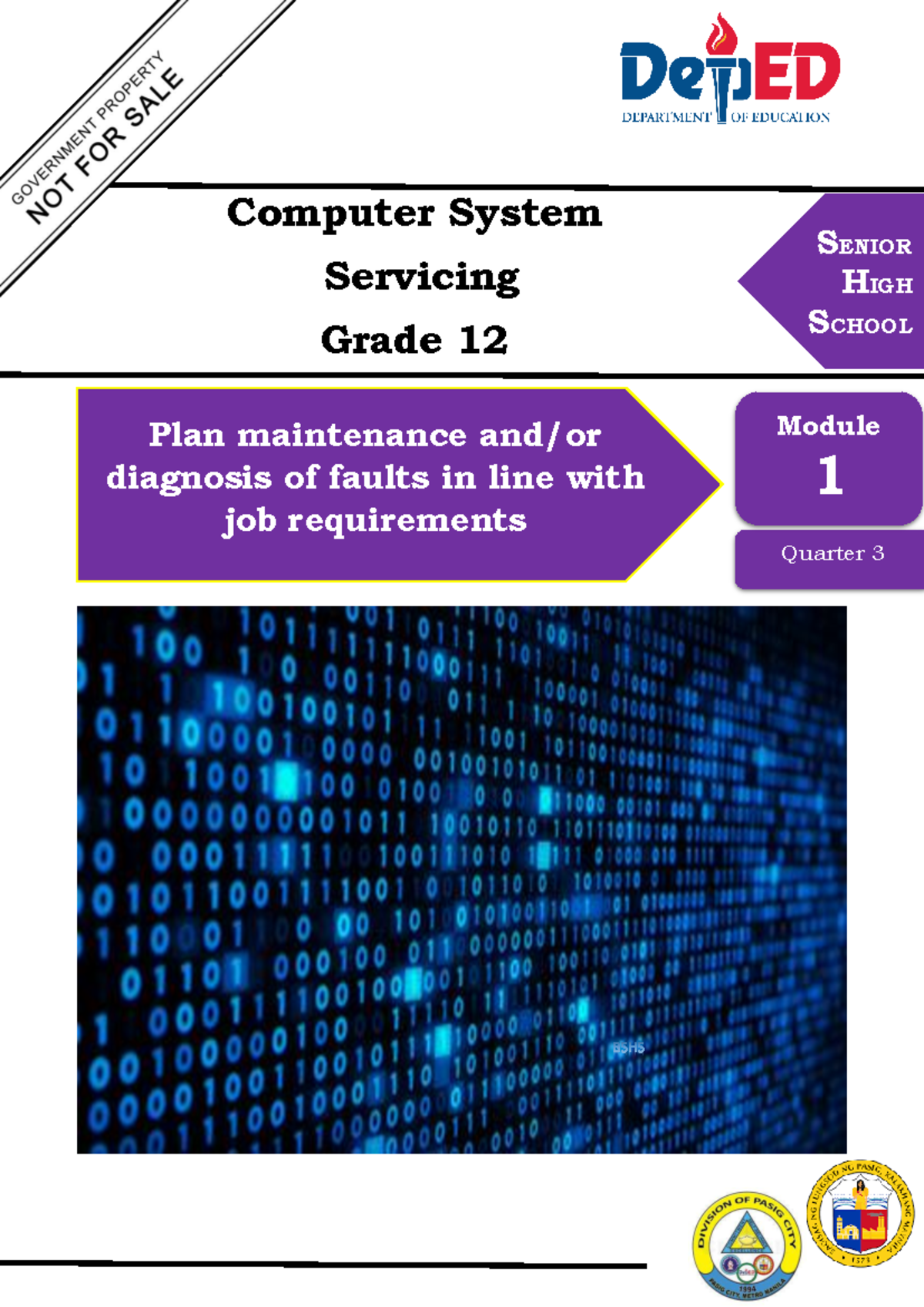 TVL CSS12-Q4-M1 - Computer System Servicing Maintenance Guide - Studocu