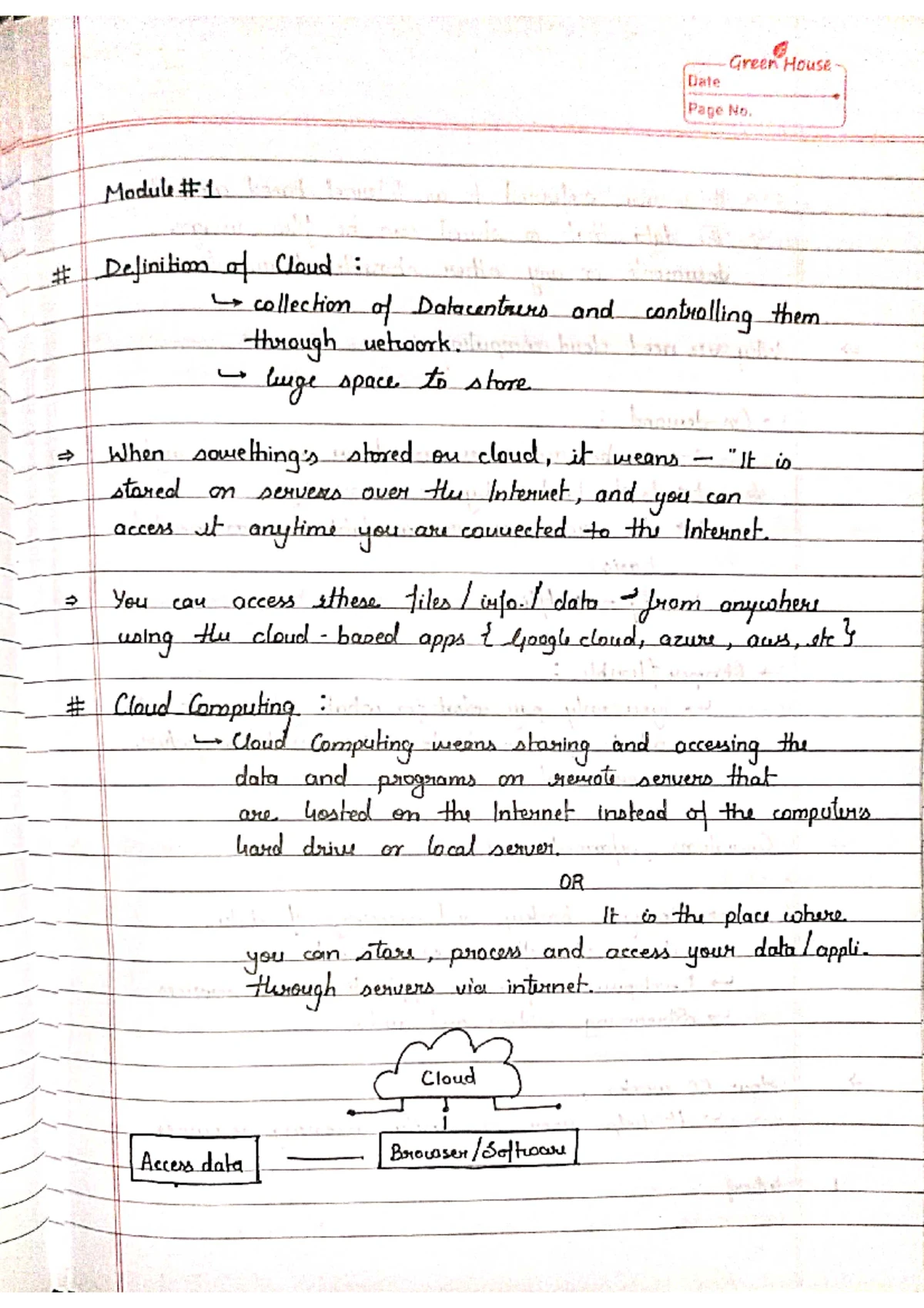 Module 3: Comprehensive Study on Cloud Computing Concepts - Studocu