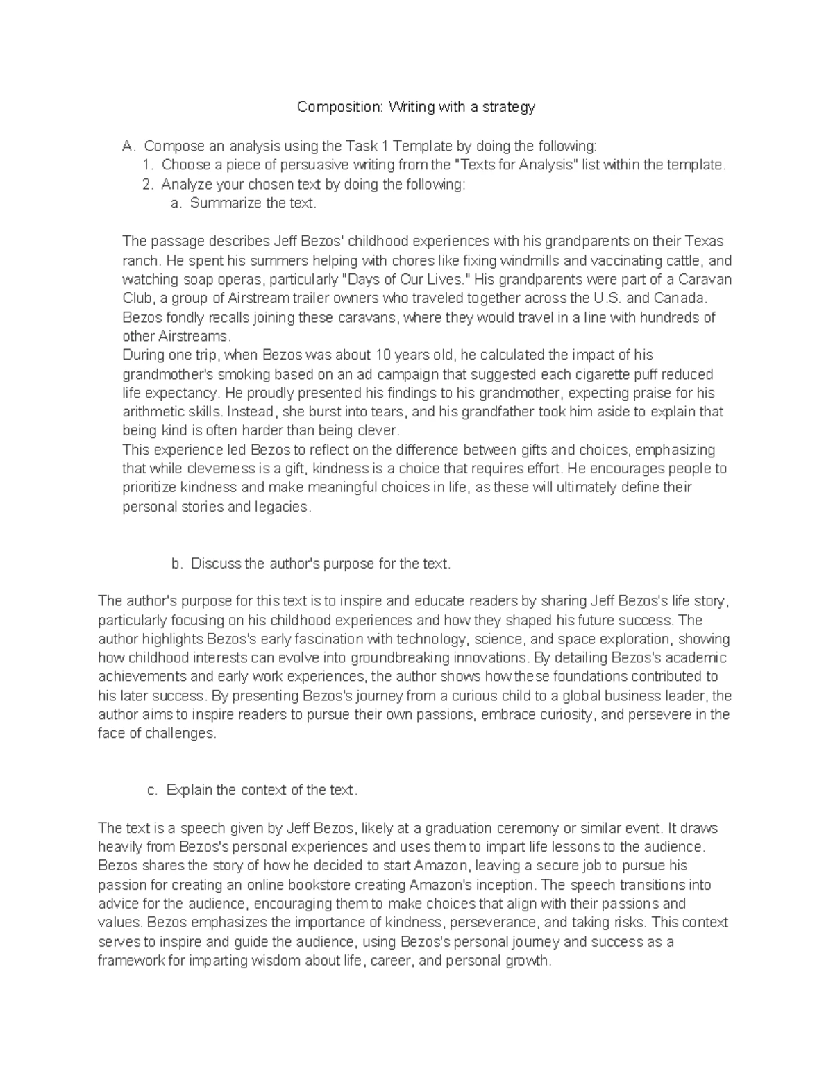 Composition: Writing with a Strategy Task 2 - Effects of Low Employee ...