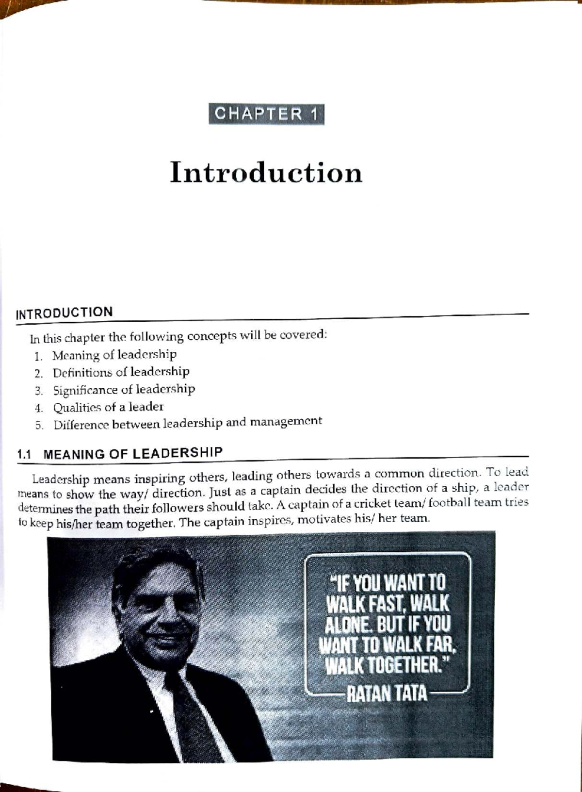 Leadership Development Notes for Course LEAD 101 - Chapter 1 Insights ...
