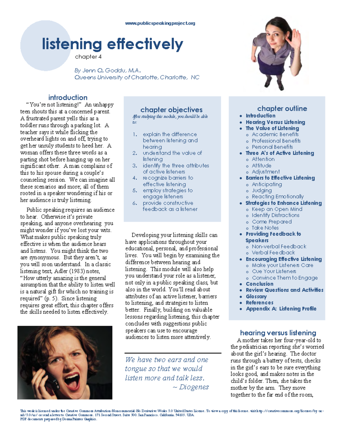PSP Ch. 4: Listening Skills for Effective Public Speaking - Studocu