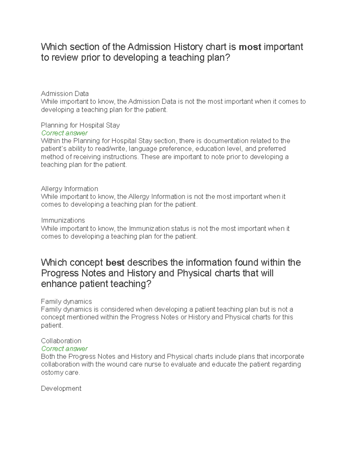 Sims Chart Case Study #1: Key Insights for Teaching Plans - Studocu