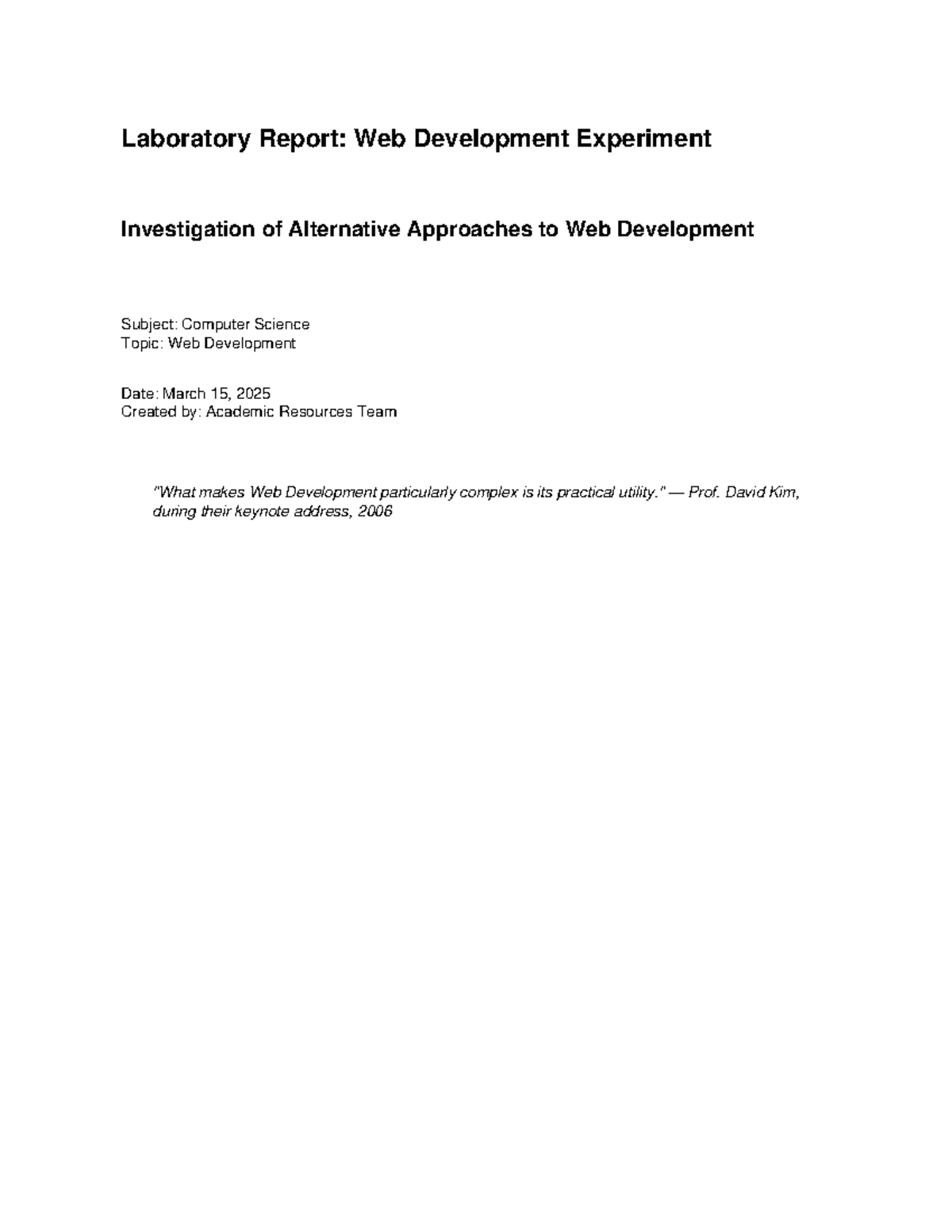 71618410004-634544.pdf - Laboratory Report: Web Development Experiment ...